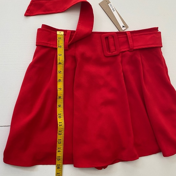 New DO+BE Red Pleated Skort (NWT) Size Large - Picture 9 of 10